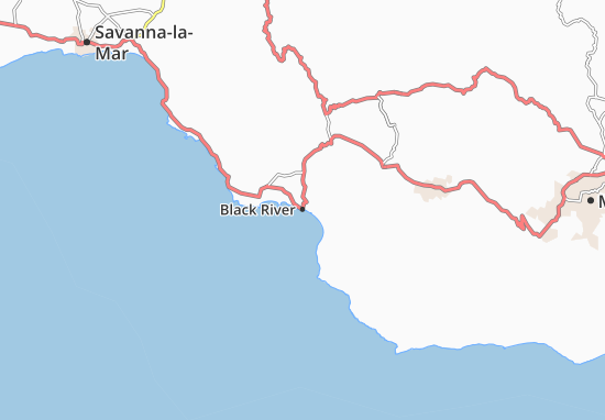 Karte Stadtplan Black River