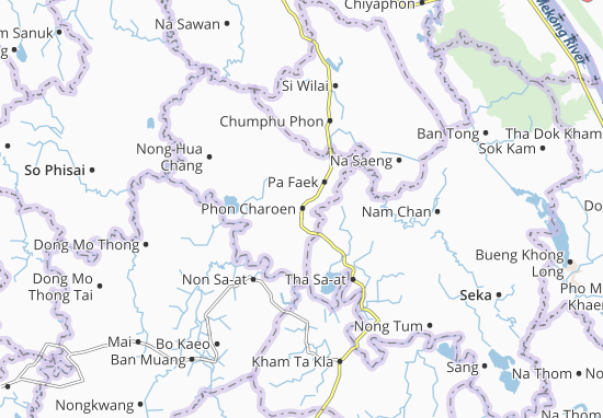 Karte Stadtplan Phon Charoen