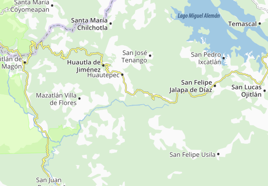 Kaart Plattegrond San Juan Coatzóspam