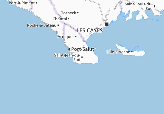 Kaart Plattegrond Saint-Jean-du-Sud