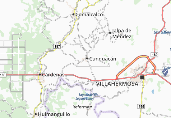 Mapa Cunduacán