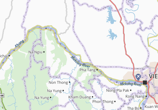 Karte Stadtplan Ban Pak Ton