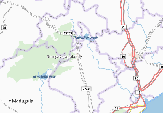 Karte Stadtplan Srungavarapukota
