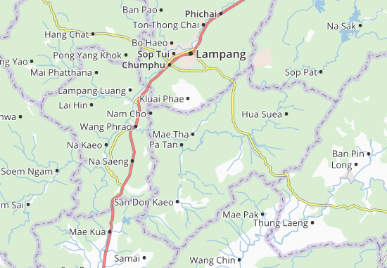 Karte Stadtplan Mae Tha