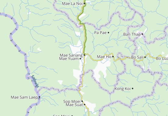 Mapa Mae Sariang