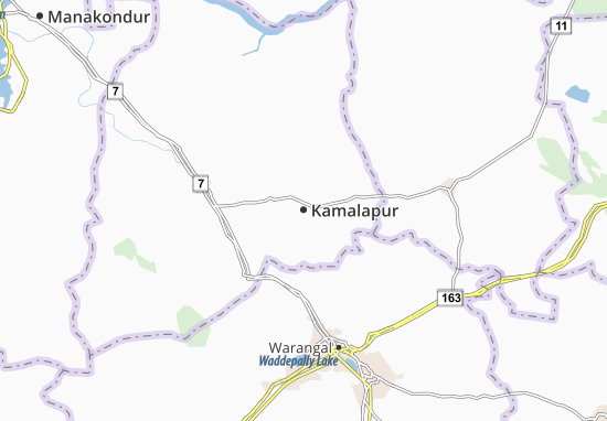 Mapa Kamalapur