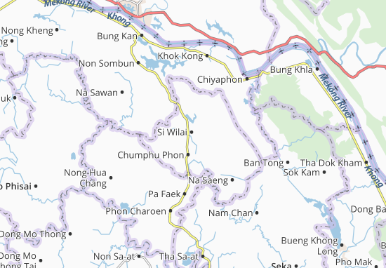 Karte Stadtplan Si Wilai