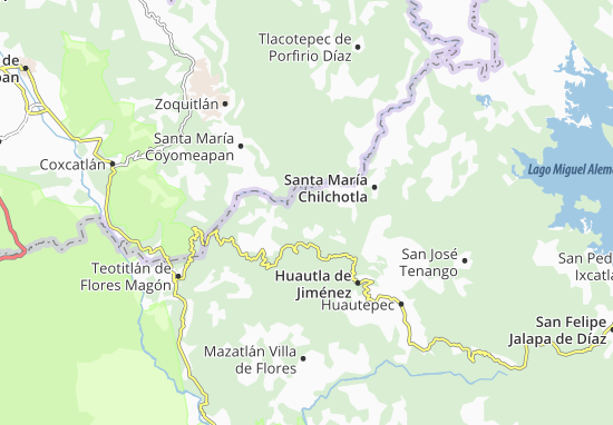 Karte Stadtplan San Lorenzo Cuaunecuiltitla