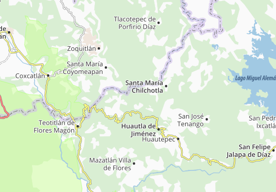 Mapa Santa Ana Ateixtlahuaca