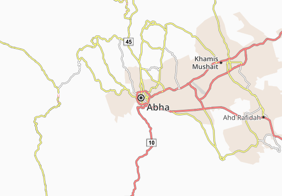 Kaart Plattegrond Abha