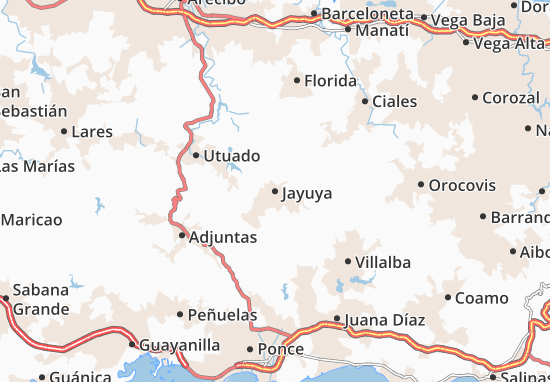 Karte Stadtplan Jayuya