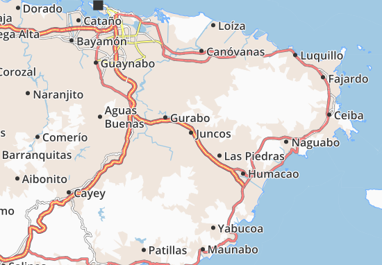 Karte Stadtplan Juncos