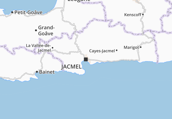 Kaart Plattegrond Jacmel
