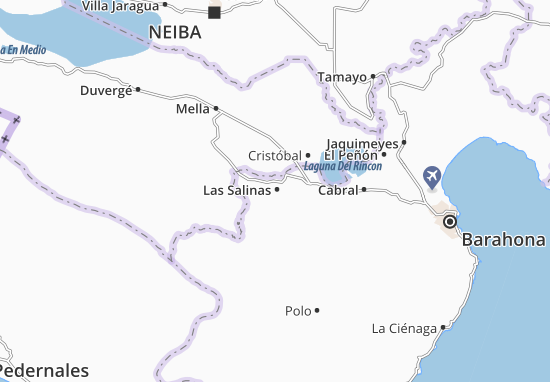 Kaart Plattegrond Las Salinas