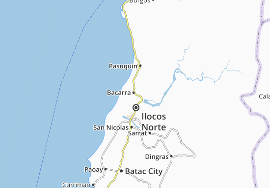 Karte Stadtplan Bacarra