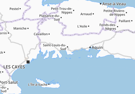 Karte Stadtplan Saint-Louis-du-Sud
