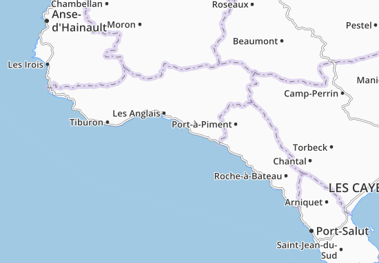 Mapa Les Chardonnières