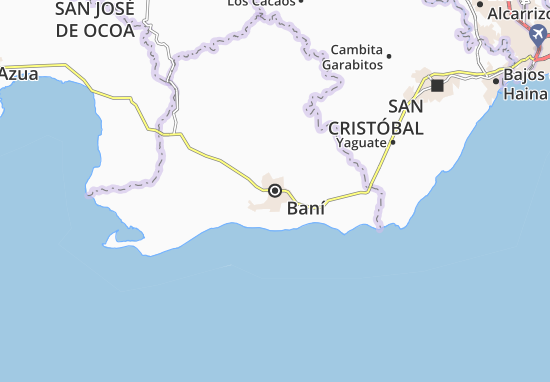 Karte Stadtplan Baní
