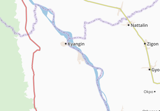 Karte Stadtplan Myanaung