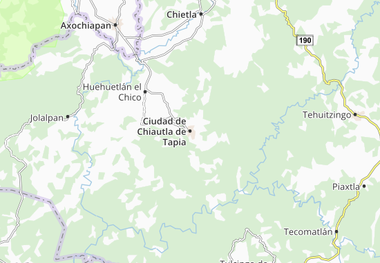 Mapa Ciudad de Chiautla de Tapia