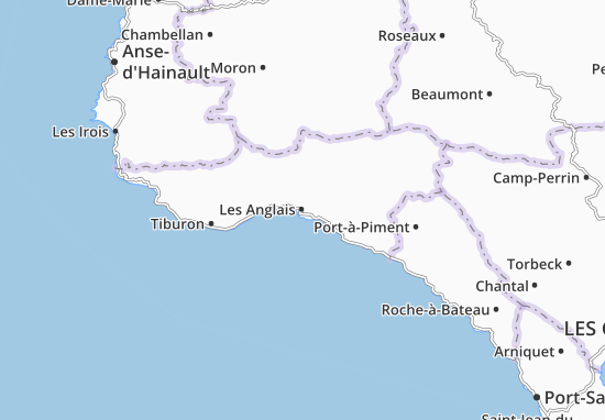 Kaart Plattegrond Les Anglais