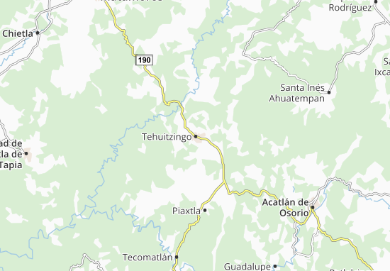 Mapa Tehuitzingo