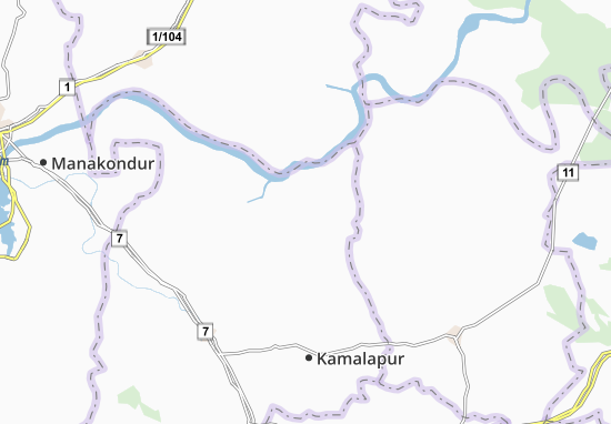 Mapa Nagampeta