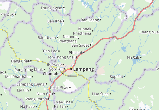 Karte Stadtplan Phichai