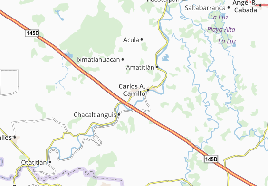 Kaart Plattegrond Cosamaloapan