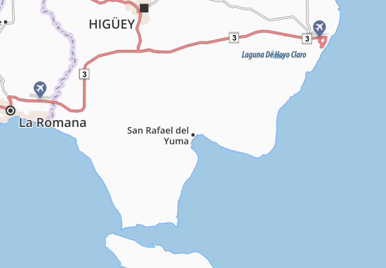 Karte Stadtplan Boca de Yuma