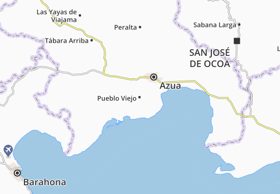 Karte Stadtplan Pueblo Viejo
