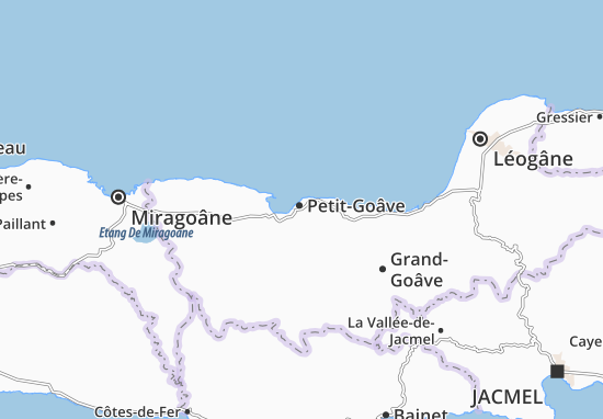 Kaart Plattegrond Petit-Goâve
