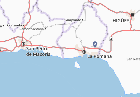 Karte Stadtplan Villa Hermosa