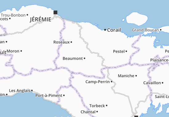 Mapa Beaumont