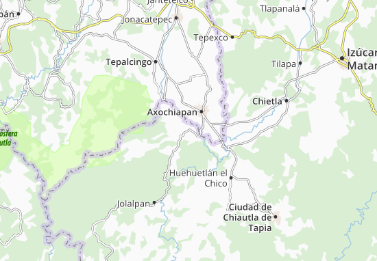 Karte Stadtplan Teotlalco