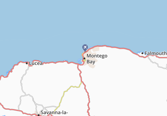 Kaart Plattegrond Montego Bay