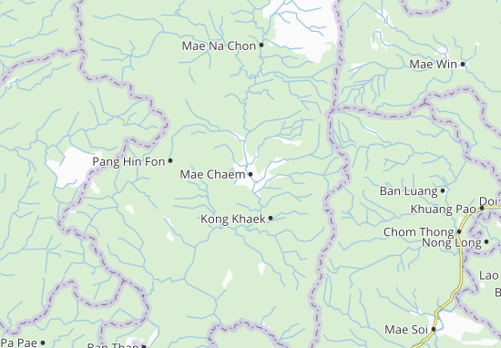 Kaart Plattegrond Mae Chaem
