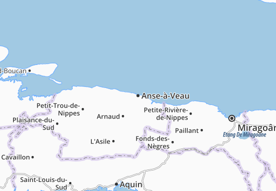 Karte Stadtplan Anse-à-Veau
