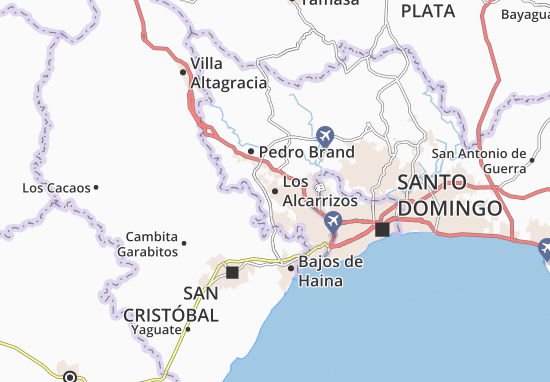 Los alcarrizos santo domingo dominican republic map