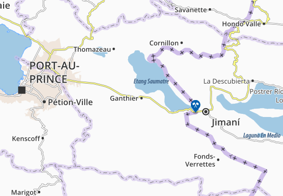 Mapa Ganthier