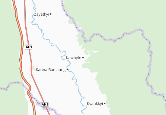 Mapa Kawbyin