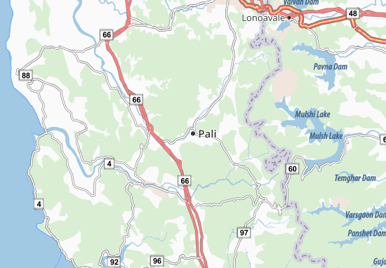 Karte Stadtplan Pali