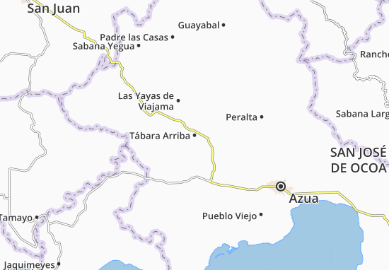 Kaart Plattegrond Tábara Arriba