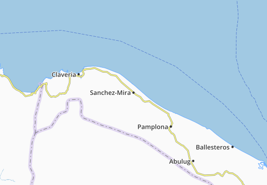 Karte Stadtplan Sanchez-Mira