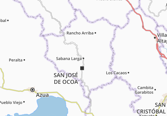 Karte Stadtplan Sabana Larga