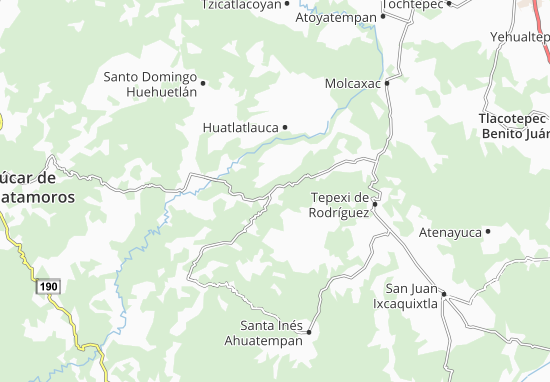Mapa Zacapala