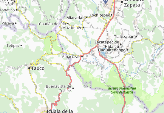 Kaart Plattegrond Amacuzac