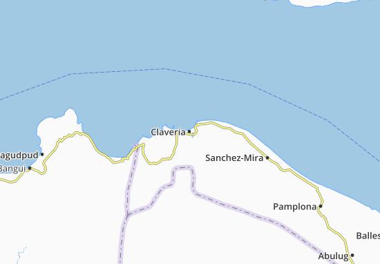 Karte Stadtplan Claveria