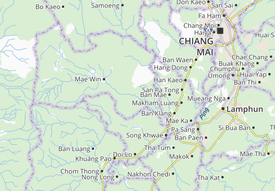 Karte Stadtplan Mae Wang