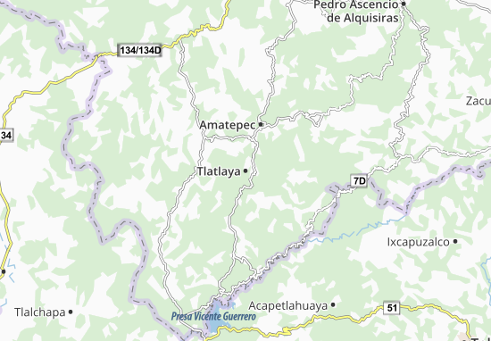 Kaart Plattegrond Tlatlaya